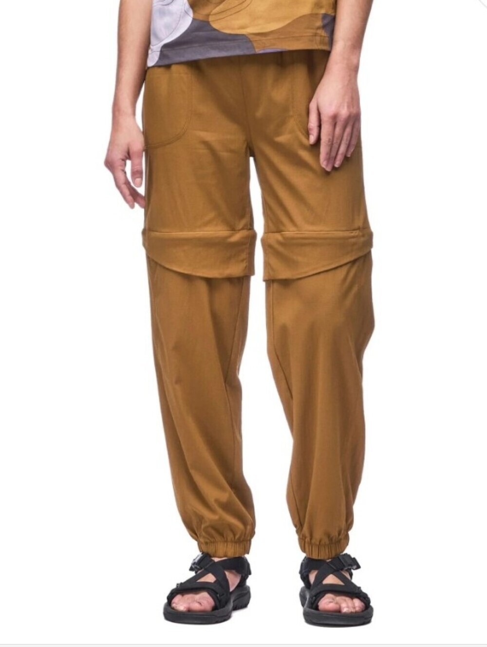 Indyeva Cabrio Convertible Hiking Outdoor Lightweight Travel Pants Bronze Sz M